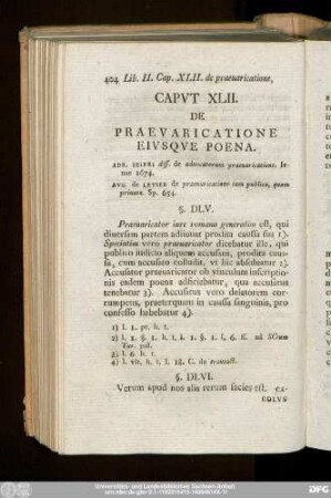 Caput XLII. De Praevaricatione Eiusque Poena.
