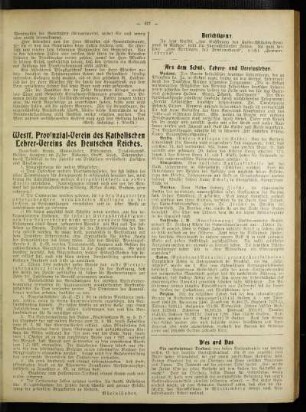 Westf. Provinzial-Verein des Katholischen Lehrer-Vereins des Deutschen Reiches