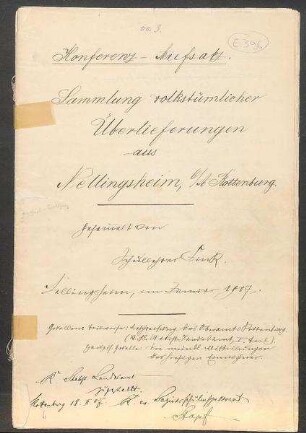 Konferenzaufsatz Nellingsheim OA Rottenburg