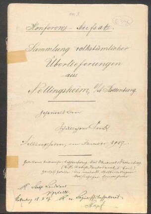 Konferenzaufsatz Nellingsheim OA Rottenburg