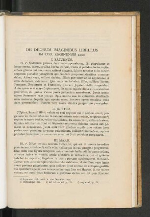 De decorum imaginibus libelus im Cod. Reginensis 1290 I. Saturnus.
