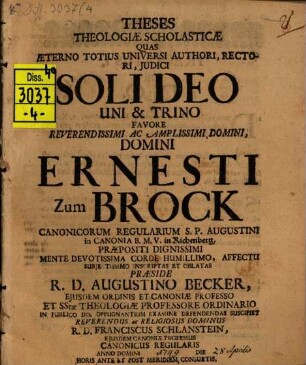 Theses theologiae scholasticae