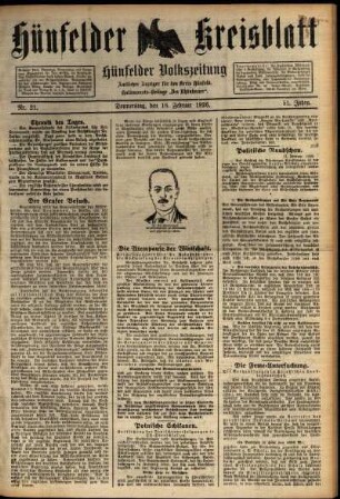 Ausgabe vom Donnerstag, den 18. Februar 1926.
