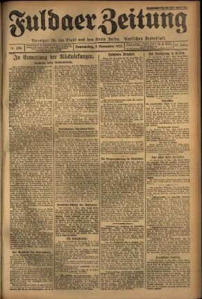 Ausgabe vom Donnerstag, den 05. November 1925.