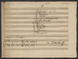 Sinfonien; orch; D-Dur; K 89; G D6
