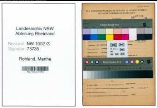 Entnazifizierung Martha Rohland, geb. 14.01.1900 ()