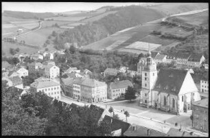 Glashütte. Blick auf Glashütte