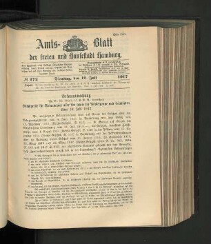 No. 172, 10. Juli 1917