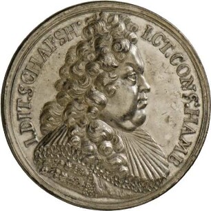 Sterbemedaille auf Johann Dietrich Schaffshausen, Bürgermeister der Stadt Hamburg, o.J. (1697)