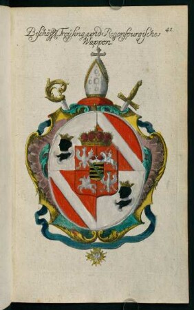41, Wappen des Bischofs zu Freysing und Regenspurg