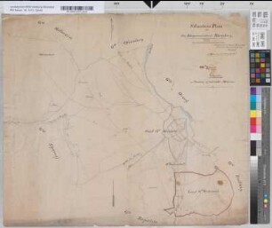 Situationsplan der Bürgermeisterei Rheinberg [Winterswick durch Randkolorit hervorgehoben]. Angefertigt Feb. 1857 durch den Katasterkontrolleur Rheindorf