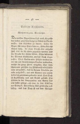 Eilfter Abschnitt. Wohnungen. Geräthe.
