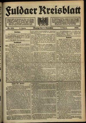 Ausgabe vom Montag, den 05. Dezember 1910.