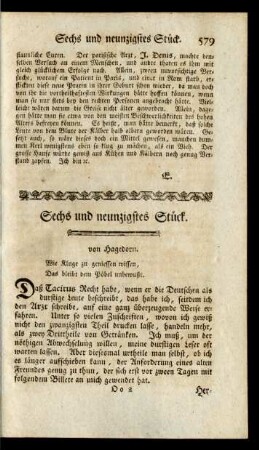 Sechs und neunzigstes Stück