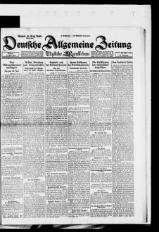Deutsche allgemeine Zeitung, Abendblatt
