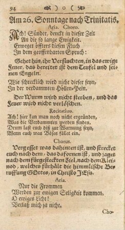 Am 26. Sonntage nach Trinitatis