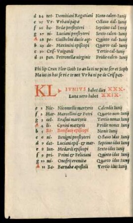 KL. Iunius ...