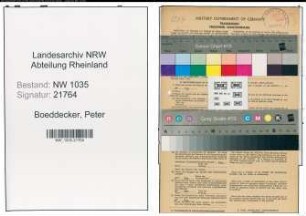 Entnazifizierung Peter Boeddecker , geb. 05.06.1905 (Kaufmaennischer Angestellter)
