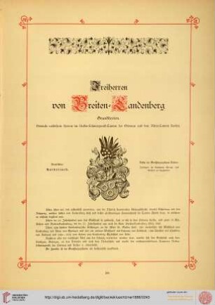 von Breiten-Landenberg, von Langsdorff, Du Jarrys von La Roche, von La Roche, von La Sollaye, von Leoprechting, von Leth, von Leuchsenring, von Litschgi, von Lotzbeck