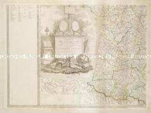 Carte de la France. Mit einer Nebenkarte: Departement de Corse