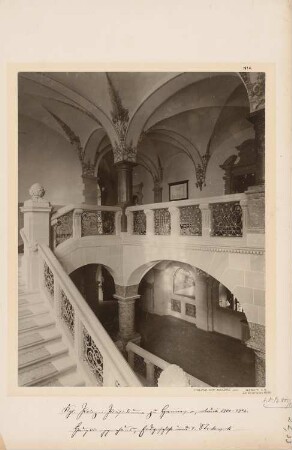 Polizeipräsidium, Hannover: Haupttreppenhaus, EG und 1. OG