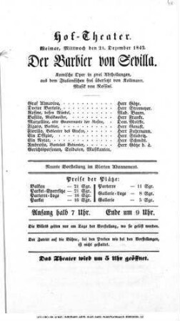 Der Barbier von Sevilla