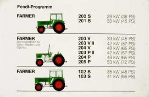 Fendt Programm