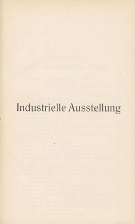 Industrielle Ausstellung