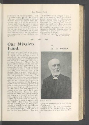 Our mission fund