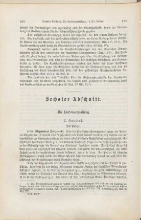 Sechster Abschnitt. Die Landesverwaltung