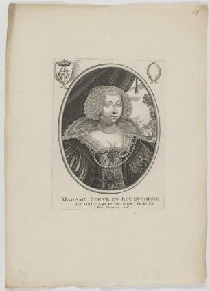 Bildnis der Marie de Orleans de Montpensier