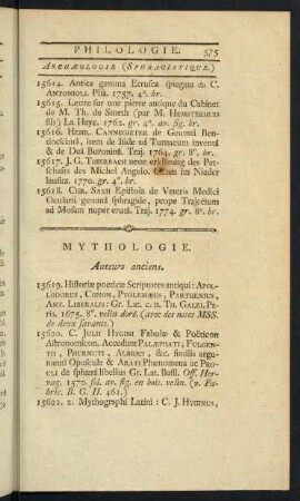 Mythologie.