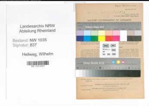 Entnazifizierung Wilhelm Hellweg , geb. 23.04.1895 (Markscheider)