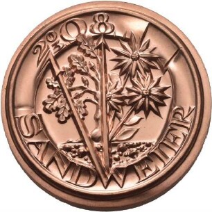 Medaille von Victor Huster auf 700 Jahre Sandweier