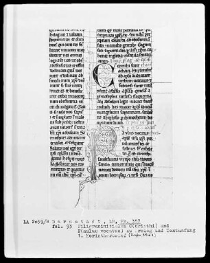 Neues Testament — Initialen C(orinthi) und P(aulus vocatus), Folio 93recto
