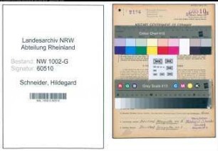 Entnazifizierung Hildegard Schneider, geb. 03.06.1900 (Schneiderin)