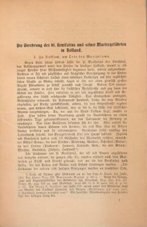 Die Verehrung des hl. Bonifatius und seiner Martergefährten in Holland.