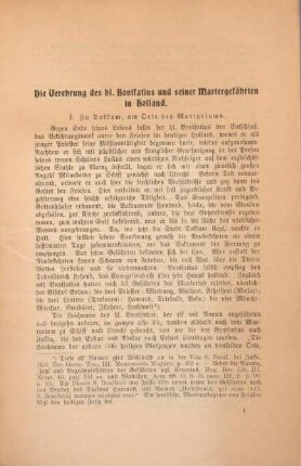 Die Verehrung des hl. Bonifatius und seiner Martergefährten in Holland.