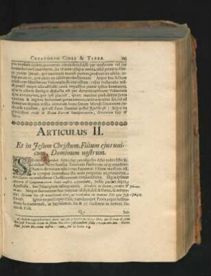 Articulus II. Et in Iesum Christum, Filium eius unicum, Dominum nostrum.