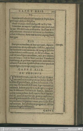 Caput XXIX. De Pedibus