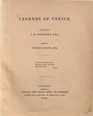 Legends of Venice