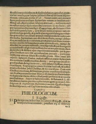 Caput I. Philologicum.