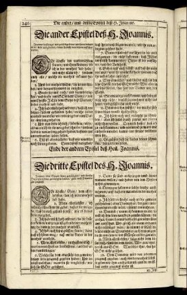Die ander Epistel deß H. Joannis.