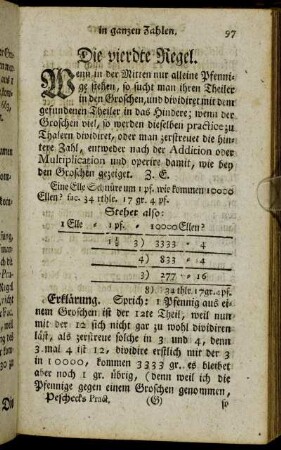 Die vierdte Regel.