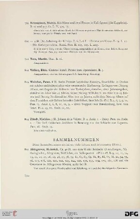 Sammelnummern (Nr. 805-820)