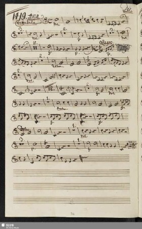 1419. Aria: Cara voce del mio bene / Anonymus