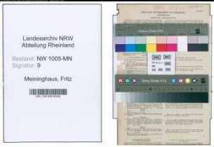 Entnazifizierung Fritz Meininghaus , geb. 06.04.1905 (Diplom-Bergingenieur)