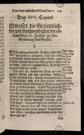 123-132, Das XIV. Capitel