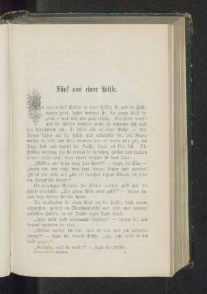 Fünf aus einer Hülse.