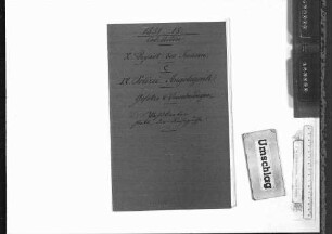Verordnung über die Einführung von Passkarten (1851-1865)